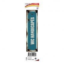 Plaque Vintage Wc Handicapés - Adhésif 170x45mm - 4019475 - Bricoman