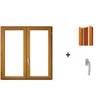 Fenetre Bois 2 Vantaux H105 X L80 + Tapees Iso 120 (1 De 1,9m Et 1 De 2,28m) + Poignee Gd Menuiseries - Bricoman