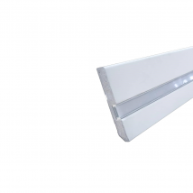 Lot De 5 Plinthes Led Prépeint Blanc Mdf Arrondi, L.2,44 M X L.7,8 Cm X Ep.14 Mm - Bricoman
