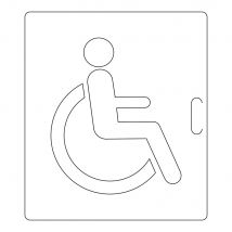 Pochoir Pour Signalisation Horizontale - Pmr 500x600mm - 8005917 - Bricoman