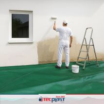 Bâche Peinture 6x10 M - Tecplast - Hq250pe Verte Et Marron - Haute Performance - Bâche De Protection Peinture Pour Sol Et Meuble - Bricoman
