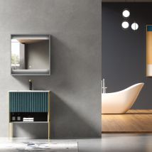 Meuble De Salle De Bain Vert Calcutta - 70 Cm - Bricoman