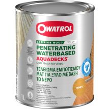Saturateur Bois À L'Eau Owatrol Aquadecks Miel (ow24) 1 Litre - Bricoman