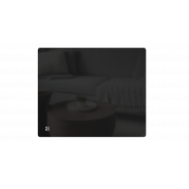 Radiateur Électrique Fixe À Inertie Sèche Céramique Façade En Verre 1000w Bestherm Iris Horizontal Noir - Bricoman