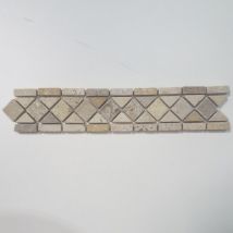 Albedo Pierre - Listel En Travertin Mix – Roma - 6x30,5x1 Cm - Bricoman