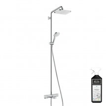 Colonne Bain Douche Thermostatique Hansgrohe Croma E 280 Chromée + Nettoyant Briochin - Bricoman