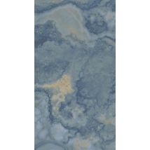 Carrelage Sol/mur Effet Marbre Bleu Cleir Oni Polished Bleu Full Lappato Int/ext L.120 X L.60 Cm Ceralux - Bricoman