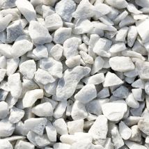 Pack 600kg Gravier De Marbre Blanc De Carrare Ø 12/16 Mm (24 Sacs X 25kg) - Livraison Standard - Bricoman