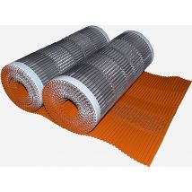 2 Closoirs De Faîtage Tout Aluminium 400 Mm X 5 Ml Rouge Souple Ventilé - Ral 8004 - 2 Rouleaux - Bricoman