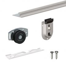 Système Coulissant Slid'up 130 Pour 2 Ou 3 Portes De Placard - Rail 1,94 M - 70 Kg - Bricoman