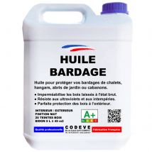 Huile Bardage - 20 L - Codeve Bois - Noyer - Pour La Protection De Votre Bardage En Pin, Sapin, Épicéa Ou Douglas. - Bricoman
