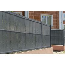 Kit Lamelles Occultantes Pvc 6m Cinto H.170cm Gris - Avec Clips Et Profil De Finition - Bricoman