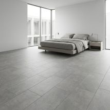 Dalle Pvc À Clipser 40,5x81 Cm Loft Gris - Bricoman