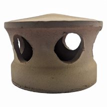 Lanterne De Toiture En Terre Cuite Rose Clair Tacheté Noir, Chapeau Pour Tuile À Douille, Passage Tuyau D 150 Mm - Bricoman