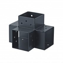 Connecteur 4d Angle 90° Pour Poteau Bois, H.9 X P.9 Cm - Bricoman