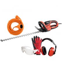 Pack - Dolmar Taille-haie Électrique 670w - Lame 55 Cm Ht5510 + Rallonge De Jardin 20m + Équipements De Protection - Bricoman