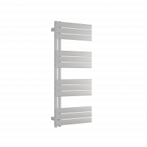 Bernstein - Radiateur Sèche-serviettes 120x50x6,2cm Acier Blanc, Connexion Eau Chaude Ou Electrique (kit Non Fourni) - G12 - Bricoman