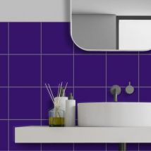 Carrelage Mur Mat Ceragni Lisse Bleu Cobalt 341 | 20x20 (carton Avec 25 Unités = 1 M2) - Bricoman