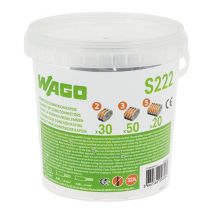 Seau De 100 Bornes De Connexion Automatique S222 2,3 Et 5 Entrées-wago - Bricoman