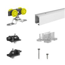 Système Coulissant Slid'up 160 Pour 1 Porte Jusqu'à 900 Mm - Rail 1,8 M - 60 Kg - Tecnomat