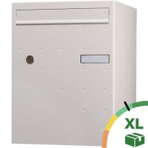 Boite À Colis Atout 1 Porte Blanc Ral 9010 Mat Sablé - Bricoman