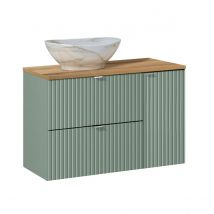 Meuble Simple Vasque 90cm Jade Vert - Bricoman