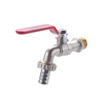 Robinet Exterieur 1/4 De Tour Mâle 15x21 - Mâle 20x27 + Raccord Au Nez Ø15 Noyon & Thiebault - Bricoman