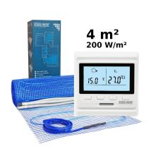 Kit Chauffage Au Sol 4 M², 200 W/m² + Hw500 Thermostat Programmable - Bricoman