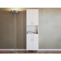 Colonne De Salle De Bain Sur Pied - 180 Cm - Blanc - Minela - Tecnomat