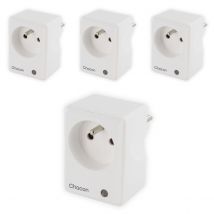 Lot De 4 Programmateurs Wi-fi - Suivi Consommation - 3680w - Blanc - Chacon - Bricoman