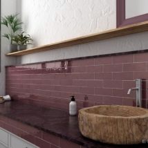 Carrelage Effet Zellige Bordeaux La Riviera 6,5x20 Juneberry - Bricoman