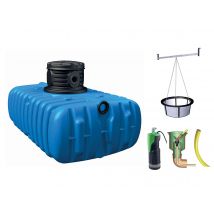 Récupérateur D'Eau De Pluie À Enterrer Extra Plat 1500 L - Garantia - Bricoman