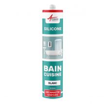 Mastic Silicone Pour Joints Étanchéité Douche, Salle De Bain, Cuisine - Arcamastic Sanitaire Blanc - 300 Ml X 1 - Arcane Industries - Bricoman
