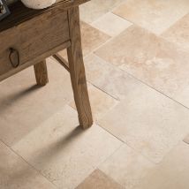 Dallage Travertin Beige Nuancé Opus 4 X3 Cm - Extérieur (lot De 1,48 M² Soit 2 Paquets) - Ro'ma Nature - Bricoman