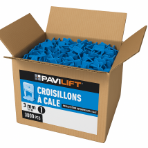 3000 Croisillons Autonivelants À Cale En "i" 3mm (carrelage De 3 À 14mm) Pavilift - Bricoman