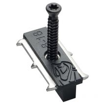 Clips De Fixation Invisibles Bois Composite Et Thermo Modifiés Cobra Hybrid 8-18 Sachet De 90 Clips+vis - Fiberdeck - Bricoman