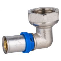 Raccord Multicouche À Sertir Multi Profils Coude Ø16 - Femelle Tournant 20x27 Noyon & Thiebault - Bricoman