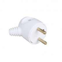 Prise 16a 2p+t Coudée Blanche - Bricoman