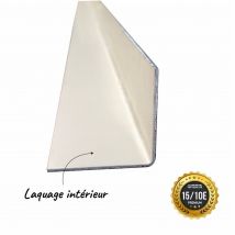 Cornière Aluminium Ivoire Clair Laquage Intérieur, H.30mm X L.30mm X Ep.1.5 Mm, L.3 M, Aluhome - Bricoman