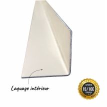 Cornière Aluminium Ivoire Clair Laquage Intérieur, H.20mm X L.20mm X Ep.1.5 Mm, L.3 M, Aluhome - Bricoman