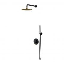 Colonne De Douche Y Encastrable Noir/or - Bricoman