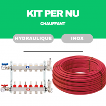 Kit Plancher Chauffant Hydraulique 70 M² Collecteur Inox - Tube Per Nu - Bricoman