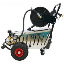 Nettoyeur Haute Pression Silver Triphasé Renson 150b 21l/m Total Stop + Enrouleur - Bricoman