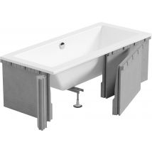 Mexen X-st Coiffe En Polystyrène Pour Baignoire Rectangulaire 160-190 X 70-90 Cm, Blanc - 55021-00 - Bricoman