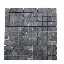 Albedo Pierre - Mosaïque En Marbre.t Noir Vieilli - 2,5x2,5x1cm - Bricoman