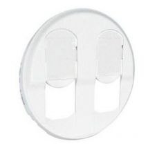 Enjoliveur Prise Rj45 Double - Blanc - Bricoman