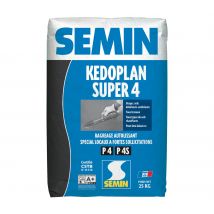 Enduit De Ragréage Autolissant Kedoplan 4 Semin, Sol Intérieur Et Extérieur, Sac De 25 Kg - Bricoman