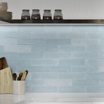 Carrelage Serena Acqua 7,5x30cm Imitation Zellige - Bricoman