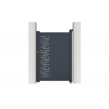 Portillon 1m Arlberg H.140cm Aluminium Gris - Bricoman