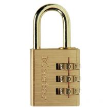 Cadenas À Combinaison Programmable Laiton Master Lock 30mm Anse D.5xh.24mm - Bricoman